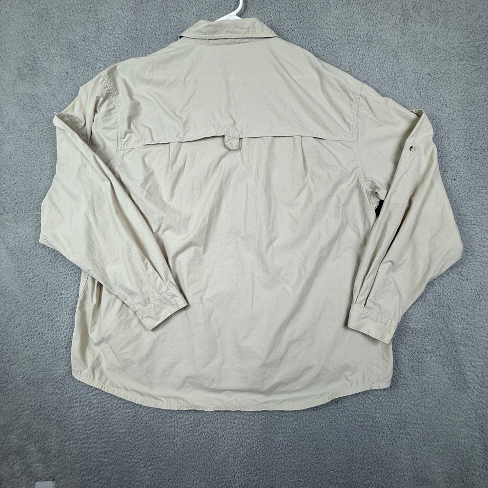 REI Co-op Sahara XXL Mens Beige Button Up Fishing Hiking Shirt UVP 30+ Nylon - Picture 7 of 10